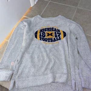 press box michigan college sweatshirt